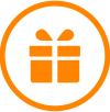 Gift Icon Orange